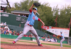 Scott Barnes delivers a pitch